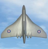 Nickel Silver Art Deco Style Avro Vulcan Model